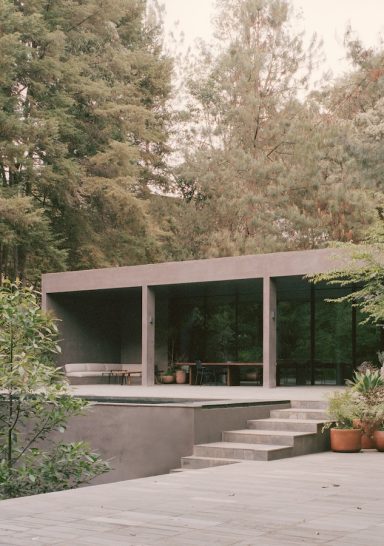 In Messico, Copas House si adagia nel paesaggio  senza violarlo. Tra materiali grezzi, orizzontalità e luce filtrata dalle chiome degli alberi